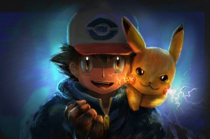 Ash, Ash Ketchum, Pikachu, Pokémon, Artwork, HD, 2K