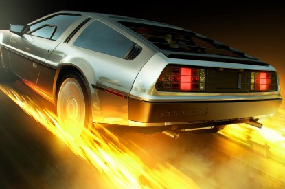 DeLorean, DeLorean time machine, DeLorean DMC-12, Back to the Future, CGI, HD, 2K, 4K