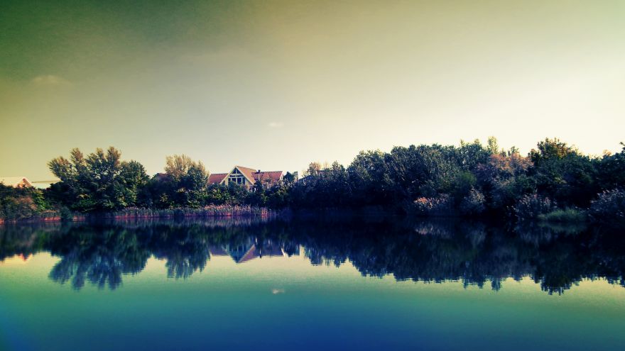 Lake, Lake reflections, Lake resort, HD, 2K
