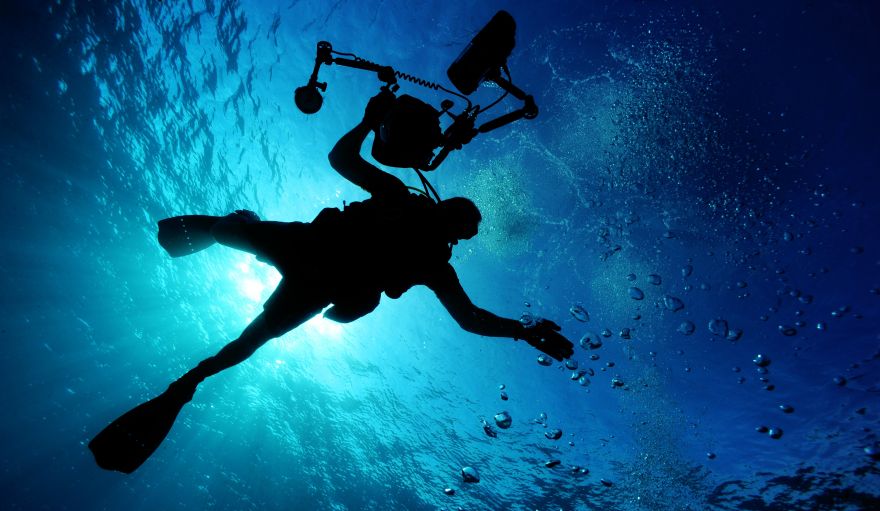 Scuba, Scuba diving, Scuba diver, Ocean, Sunlight, Blue, HD, 2K, 4K