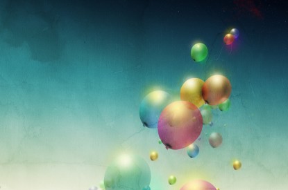 Balloons, Colorful, Flying, Grunge, Balloons, Colorful, Flying, Grunge effect, HD, 2K