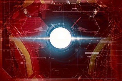 Iron, Iron Man, Suit, Arc Chest Light, HD, 2K
