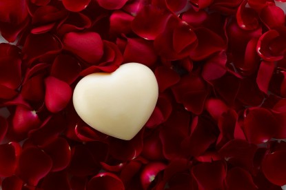 Love, Love heart, Rose petals, HD, 2K