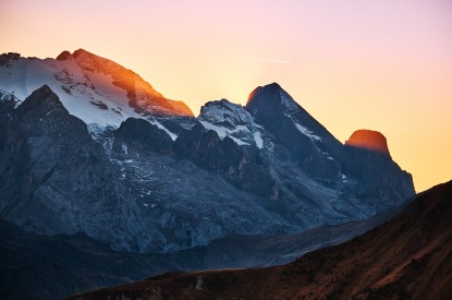 Mountains, Giau, Mountains, Giau Pass, Sunset, Evening, Landscape, Italy, HD, 2K, 4K, 5K