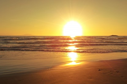 Sunset, Beach, Horizon, Sunset, Beach, Horizon, HD, 2K, 4K