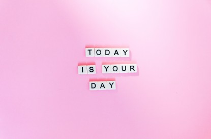 Today, Today is your Day, Popular quotes, Pink background, HD, 2K, 4K, 5K