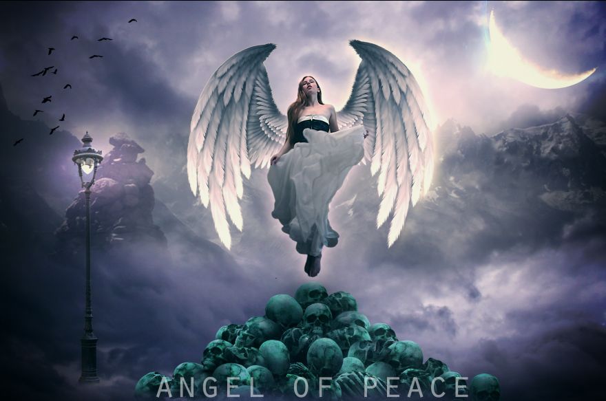 Angel, Peace, Goddess, Skulls, Angel, Peace, Goddess, Skulls, HD, 2K