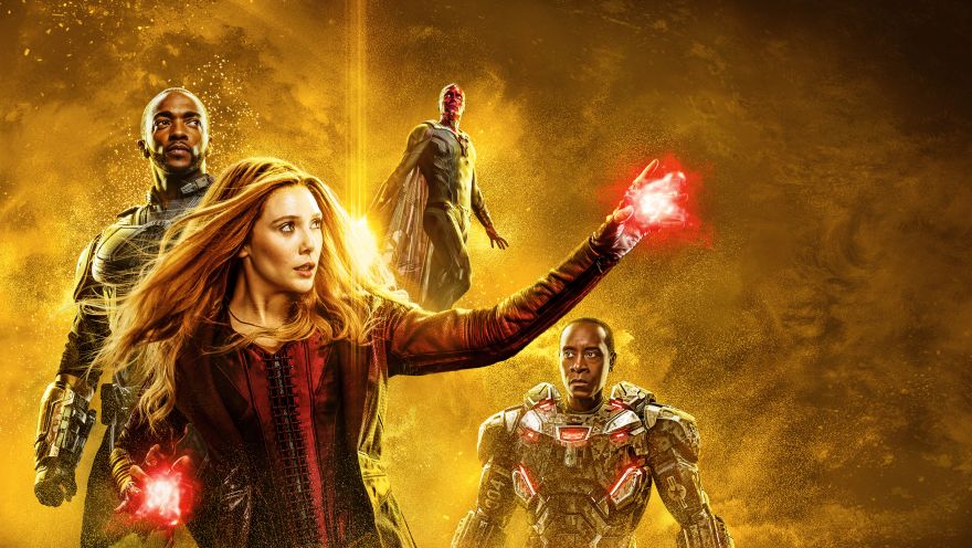 Avengers:, Avengers: Endgame, Falcon, Scarlet Witch, Vision, War Machine, HD, 2K, 4K, 5K