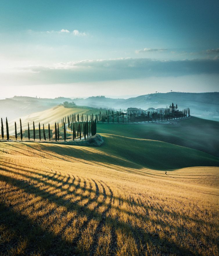 Landscape, Tuscany, Italy, Landscape, Tuscany, Italy, HD, 2K