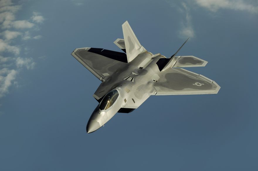 Lockheed, Lockheed Martin F-22 Raptor, Stealth aircraft, US Air Force, HD, 2K