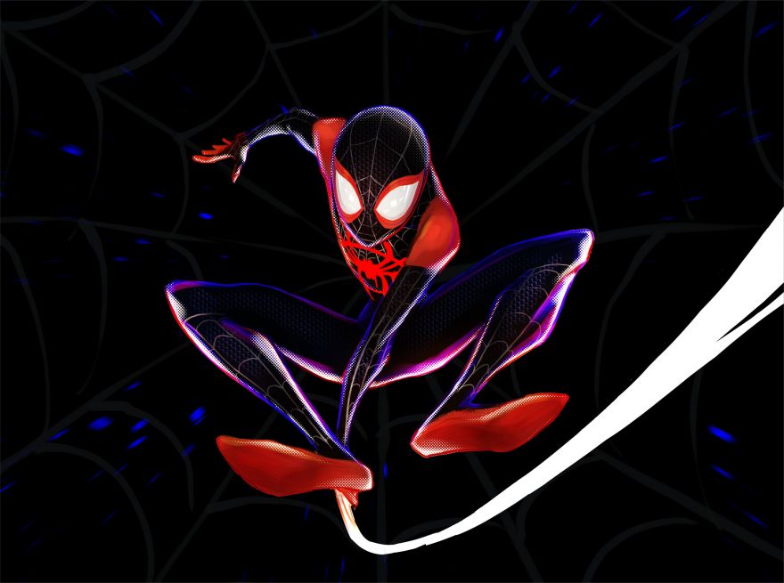 Miles, Miles Morales, Fan art, Spider-Man: Into the Spider-Verse, HD, 2K