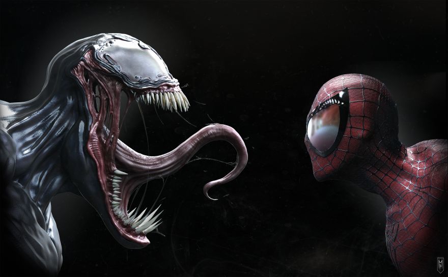 Venom, Spider-Man, Venom, Spider-Man, HD, 2K, 4K